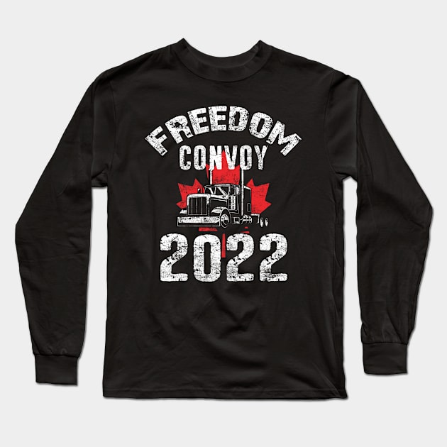 Support Truckers Freedom Convoy 2022 - Thank You Truckers! Long Sleeve T-Shirt by missalona